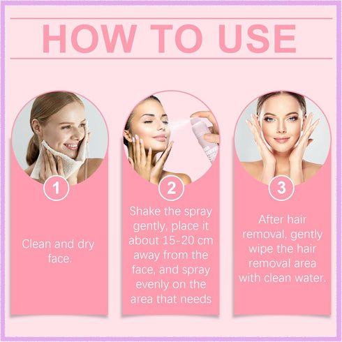 VEZE Face Shaving Hair Identifier Sp-Gel - Skin Dermaplaning Sp-Ge for Moisturizing and Skin Care, Pink