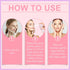 VEZE Face Shaving Hair Identifier Sp-Gel - Skin Dermaplaning Sp-Ge for Moisturizing and Skin Care, Pink