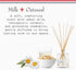 Sets 8 oz U.S. Apothecary Milk & Oatmeal Scented Diffuser Kit, Creamy-Sweet Scent with Oatmeal Extract, Diffuser