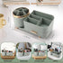 Makeup Organizer for Vanity, Cosmetic Display Case with Drawers for Makeup, Skincare, Brushes, and Accessories (Green)