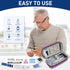Insulin Cooler Travel Case, Portable Medicine Organizer with Temperature Display, 2 Reusable Ice Packs, TSA Approved