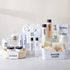 Talented Kitchen Bathroom Labels - Transparent Vinyl & Black Script Stickers for Containers, Bins, Bath, Beauty, Makeup