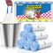 5 Gallon Drawstring Trash Bags, 120 Count, 1.1 Mil Thick, Unscented White Plastic Wastebasket Liners