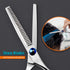 Stainless Steel Hair Cutting Scissors - 6.5 Inch Professional Thinning Shears for Family Use, Man Woman Kids