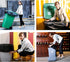 33 Gallon Heavy Duty Black Trash Bags, Upgraded Large Can Liners, 60 Count, 32"x39" Inch