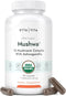 USDA Organic Lions Mane Supplement Capsules - 10x Adaptogenic Mushroom Complex - 18,600mg/serv with Ashwagandha, Chaga,