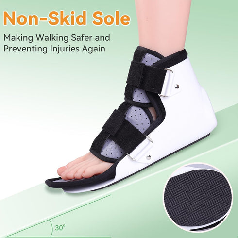 Walking Brace for Broken Toe Injuries, Sprained Ankles, Metatarsal Stress, Post-Op Support Left Foot Fracture Shoe Fits