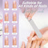 Professional Disposable Zebra Nail Files, 100/180 Grit Double Sided Emery Board (50Pcs)
