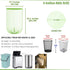 Nexlyte 200 Count 5 15-16 0.71 Gallon Biodegradable Trash Bags Liter Garbage Bags, Mil Thick, Green