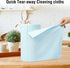 Microfiber Cleaning Cloths Roll, 75 Pack, 11.8" x 11.8", Ultra Absorbent, Lint Free, Blue