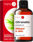 H’ana Citronella Oil, 100% Pure and Natural Essential Oil for Candle Making and Aromatherapy - 1 Fl Oz