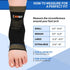 NeoAlly Copper Ankle Support Brace Compression Sleeve, Medium Size for Foot Swelling Pain Relief