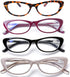 AQWANO Blue Light Blocking Reading Glasses for Women, Cat Eye Anti Glare/Eyestrain, 2.25