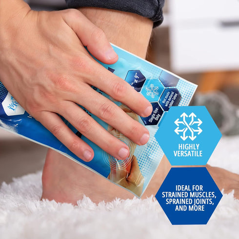 MED PRIDE Instant Cold Pack, 5''x 6'', Set of 6 Disposable Ice Packs for Pain Relief and Inflammation