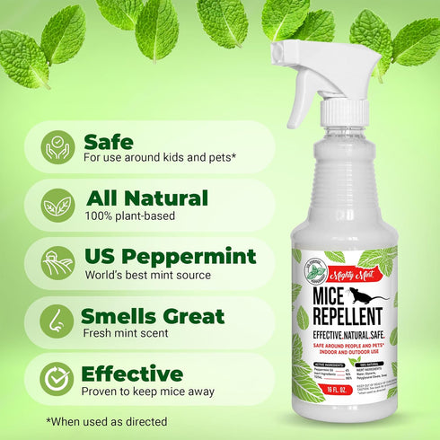 Mighty Mint - 16oz Peppermint Oil Mice Repellent Spray