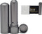 Prime Natural Essential Oil Aluminum Alloy Nasal Inhaler, Refillable with 5 Cotton Wicks - Space Gray