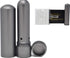 Prime Natural Essential Oil Aluminum Alloy Nasal Inhaler, Refillable with 5 Cotton Wicks - Space Gray