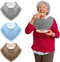 Lunluarai 3 Pack Adult Bibs for Seniors Men Women, Soft Cotton Absorbent Drooling