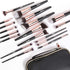 Makeup Brushes - 18 Pcs Professional Premium Synthetic Makeup Brush Set with Case, Travel Make up Brushes (Black Gold)