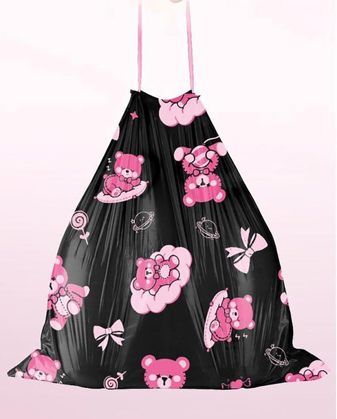 YIHUANYIFA 50pcs 4 50Counts) Gallon Trash Bags Drawstring Tear-Free Separated Plastic Can Liner for Bathroom Office