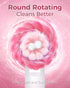 Rotating Electric Toothbrush for Adults with 8 Brush Heads, Deep Clean Rechargeable with 4 Modes, Pink