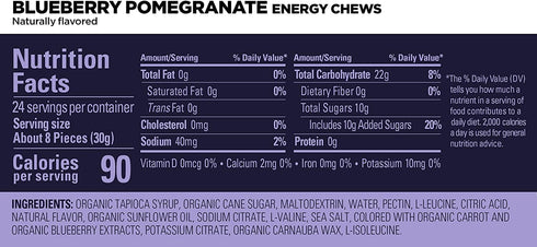 GU Energy Chews Variety Pack - Vegan Energy Gummies with Electrolytes, 12 Bags (24 Servings Total)