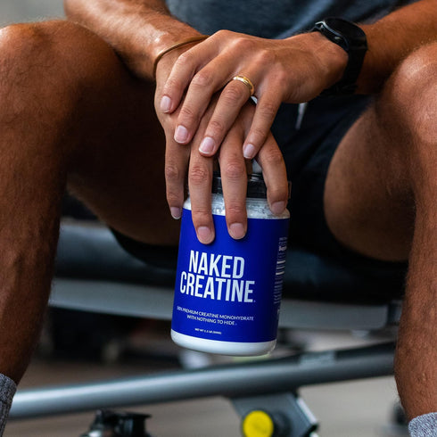 Naked Pure Micronized Creatine Monohydrate - 100 Servings, 500 Grams, Vegan, Non-GMO, Gluten Free