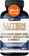 Lutein and Zeaxanthin Supplements for Eye Health with Astaxanthin, Omega 3, Resveratrol, Bilberry, Lycopene, Quercetin