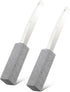2 Pack Toilet Cleaner Hard Water Build Up Remover with Ergonomic Handle, Pumice Cleaning Stone for Kitchen & Bathroom
