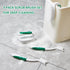 Scrub Brush Kit, 4 Pack Deep Cleaning Brush Set - 2 Scrub Brushes, 2 Tile and Grout Brushes with Scraper