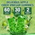 Yikecao Gummies, 1000mg Gummies B12, Immune 60 Count Apple Cider Vinegar ACV with The Mother & Apple Cider Vinegar