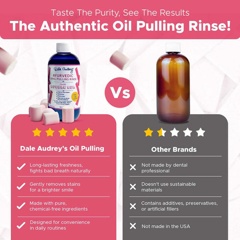 Oil Pulling for Teeth and Gums, Bubble Gum Flavored Organic Sesame Oil Mouthwash, 8 FL Oz