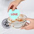 Domensi 8pcs Valentine's Day Candy Heart Shaped Kitchen Sponges - Dual Sided Non Scratch
