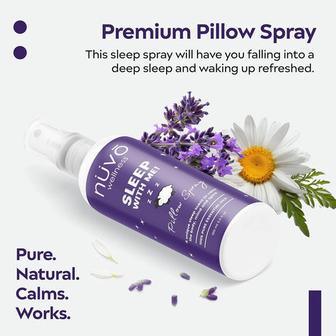 Premium Pillow Spray - Made with Therapeutic Essential Oils - Deep Sleep pillow Spray Mist with Lavender and Chamomile