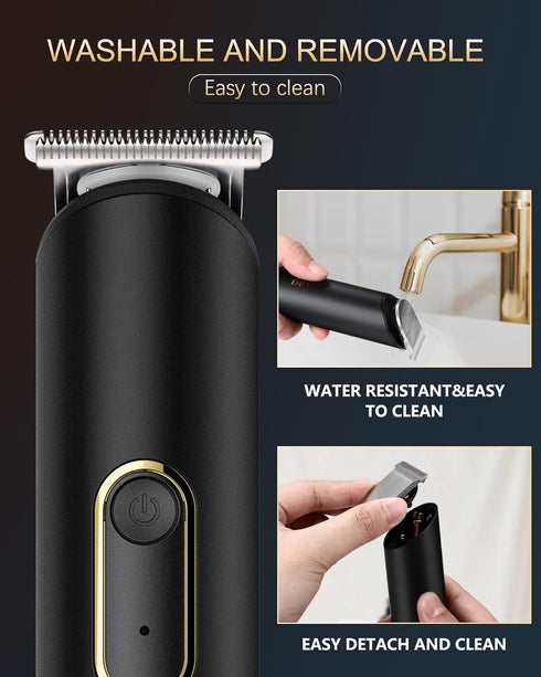 ?????????????? Manscape Trimmer for Men - Rechargeable Beard Trimmer, Waterproof Body Trimmer with Standing Recharge Dock