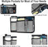Wheelchair Side Bag with Cup Holder, Waterproof Armrest Storage Pouch for Most Wheelchairs, Walkers, Rollators (Gray)