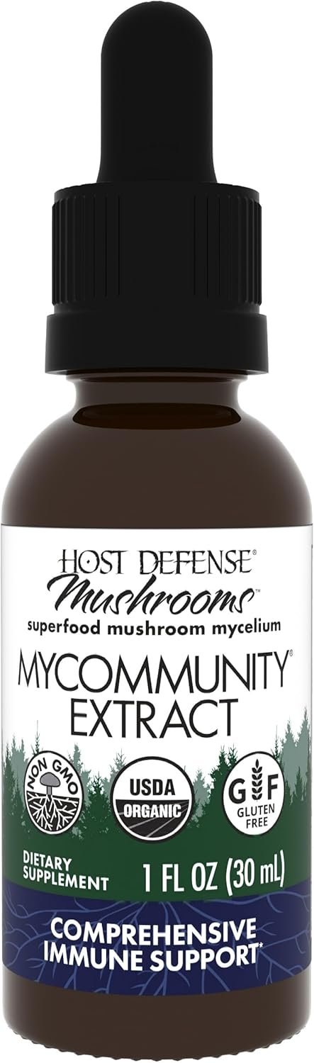 Host Defense MyCommunity Extract - 17 Species Blend Mushroom Supplement for Immune