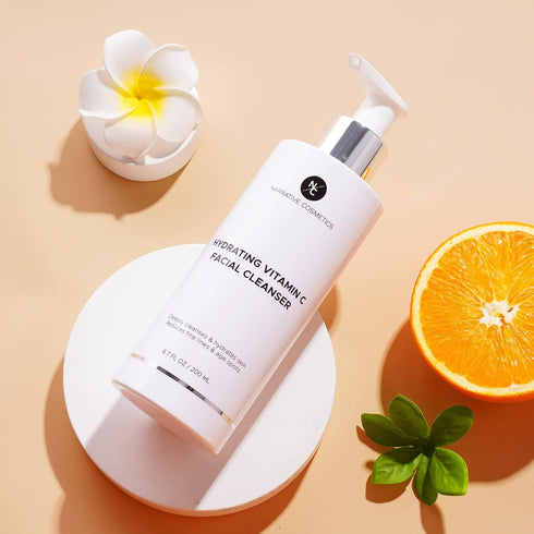 Vitamin C Face Wash Cleanser, Ultimate Water-Based Cleanser for Women, Anti-Aging, 6.7 Fl Oz (200ml)