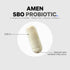 Amen Probiotics Supplement, SBO Probiotic and Organic Prebiotics, 50 Billion CFUs, 60 Capsules, Vegan & Non-GMO