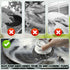2Pcs Stainless Steel Wool Scrubber with Handle, Heavy Duty Dish Scrubber Cleaning Brush for Pots, Pans, Grills, Sink