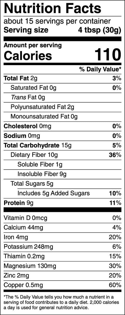 Manitoba Harvest Hemp Yeah! Organic Max Fiber Protein Powder, Vanilla, 16oz; 10g Fiber, 9g Protein, Non-GMO