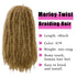Marley Hair Twist Braiding Hair - 18 Inch 1 Pack Long Afro Kinky Twist Crochet Hair for Butterfly Locs Crochet Hair