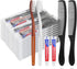 30 pcs Disposable Toothbrushes with 10g Toothpaste and 7inch Black Comb, Individually Wrapped for Hotel, Airbnb,