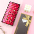 JIALEEY Floral Scented Bath Soap Rose Flower Petals, Plant Essential Oil Rose Soap Set, 18 PCS Pink