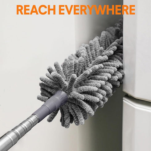 Dusters for Cleaning High Ceiling Fans, Newliton Microfiber Duster with 30-100" Long Handle for Home Use