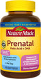 Nature Made Prenatal with Folic Acid + DHA, 110 Softgels for Daily Nutritional Support, 110 Day Supply