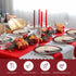 Havawish 100 10.8" 12.6" Pcs Large Christmas Oval Paper Plates x Christmas Disposable Party Trays Xmas Paper Platters