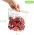 150 Count Quart Size Freezer Bags, Resealable Extra Strong Leak Proof Bags with Double Zipper for Food Storage