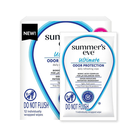 Summers Set, 15 12 Count 2 Pack 6) Eve Ultimate Odor Protection Feminine Care Wash, Wipes & Freshening Spray