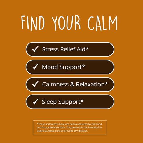 Happy Healthy Hippie Stress Relief Supplement - Lavender Pills | Promotes Calmness Body & Mind | Quick Acting | Magnesium, Lemon Balm | Relaxation & Peace of Mind | Herbal, Vegan, 60 Pills